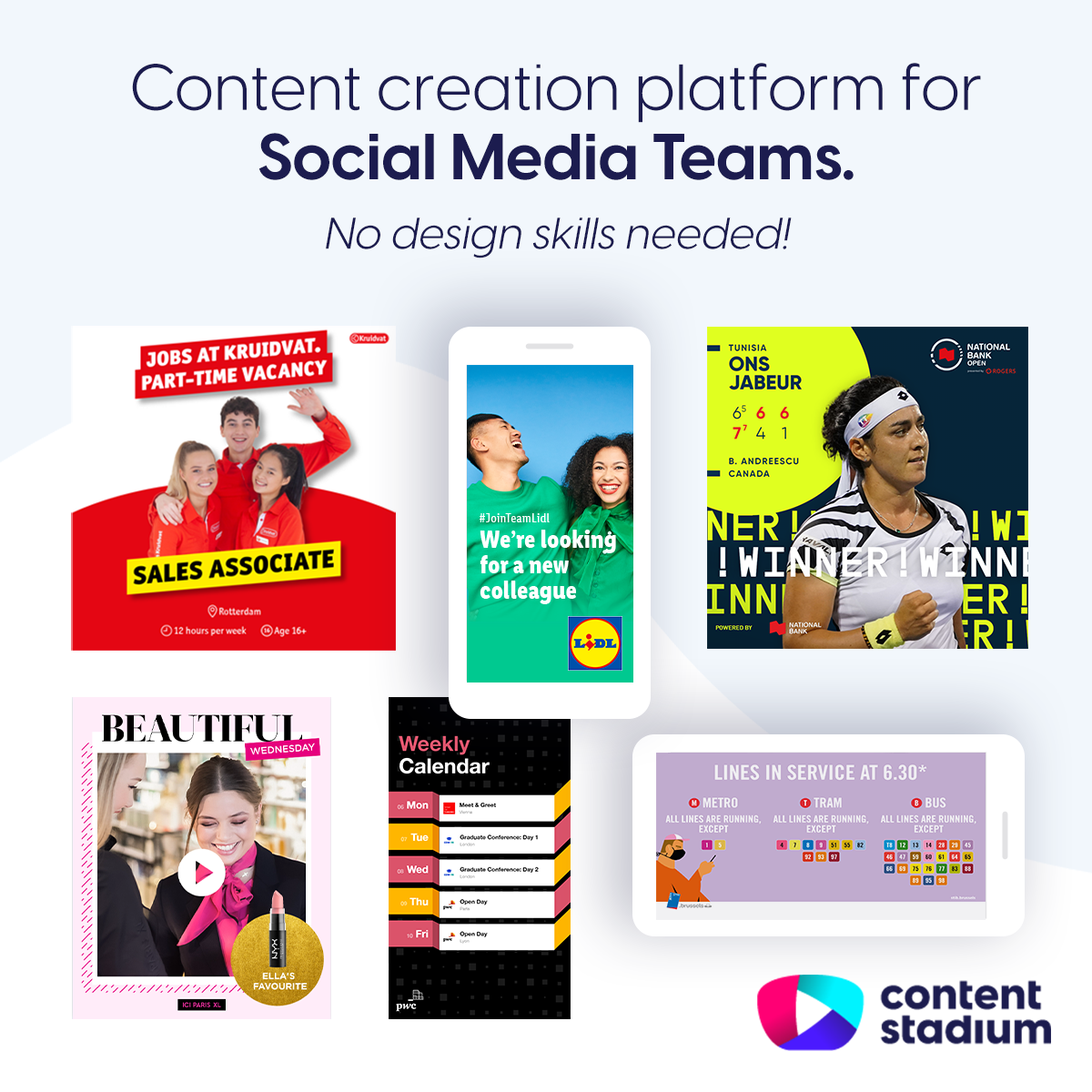 Content Stadium, the all-in-one content creation platform for social media teams. 