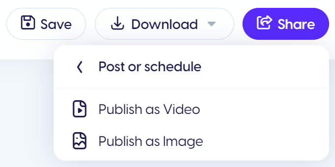 Post or Schedule your content