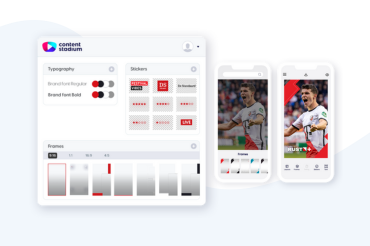 Content Stadium LIVE is a mobile app that enables you to add branded elements to your images and videos, then post them on social media straight from your phone.